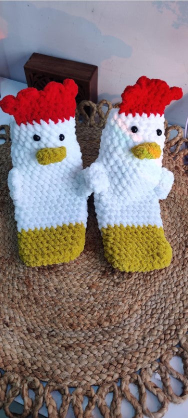 Crochet Chicken Socks Pattern