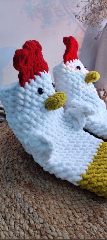 Crochet Chicken Socks Pattern