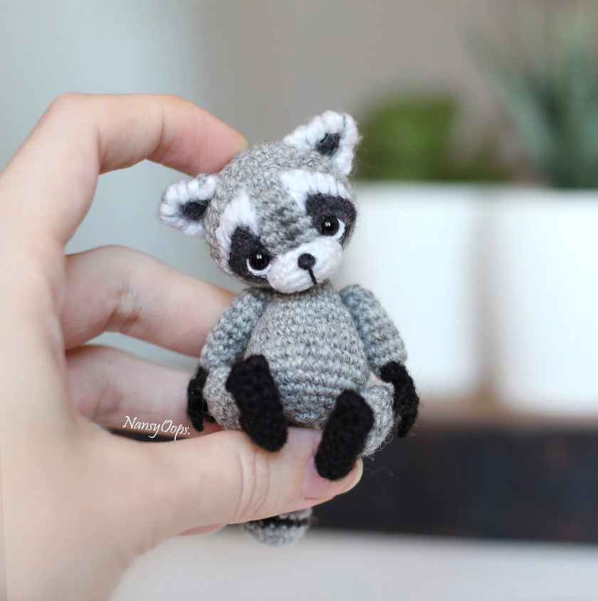 Crochet pattern Raccoon