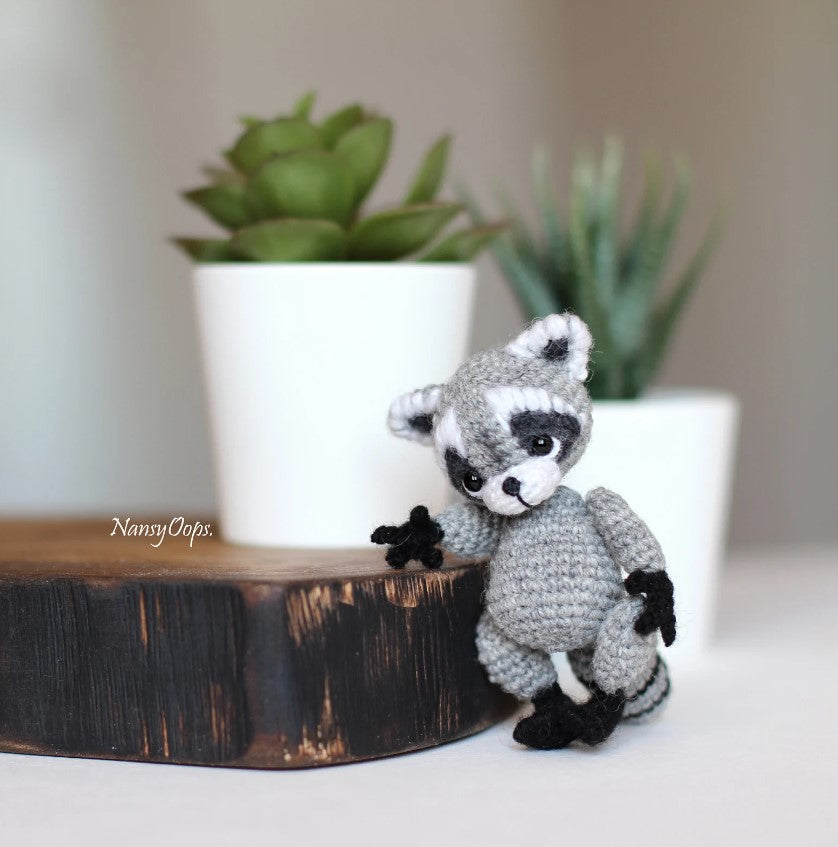 Crochet pattern Raccoon